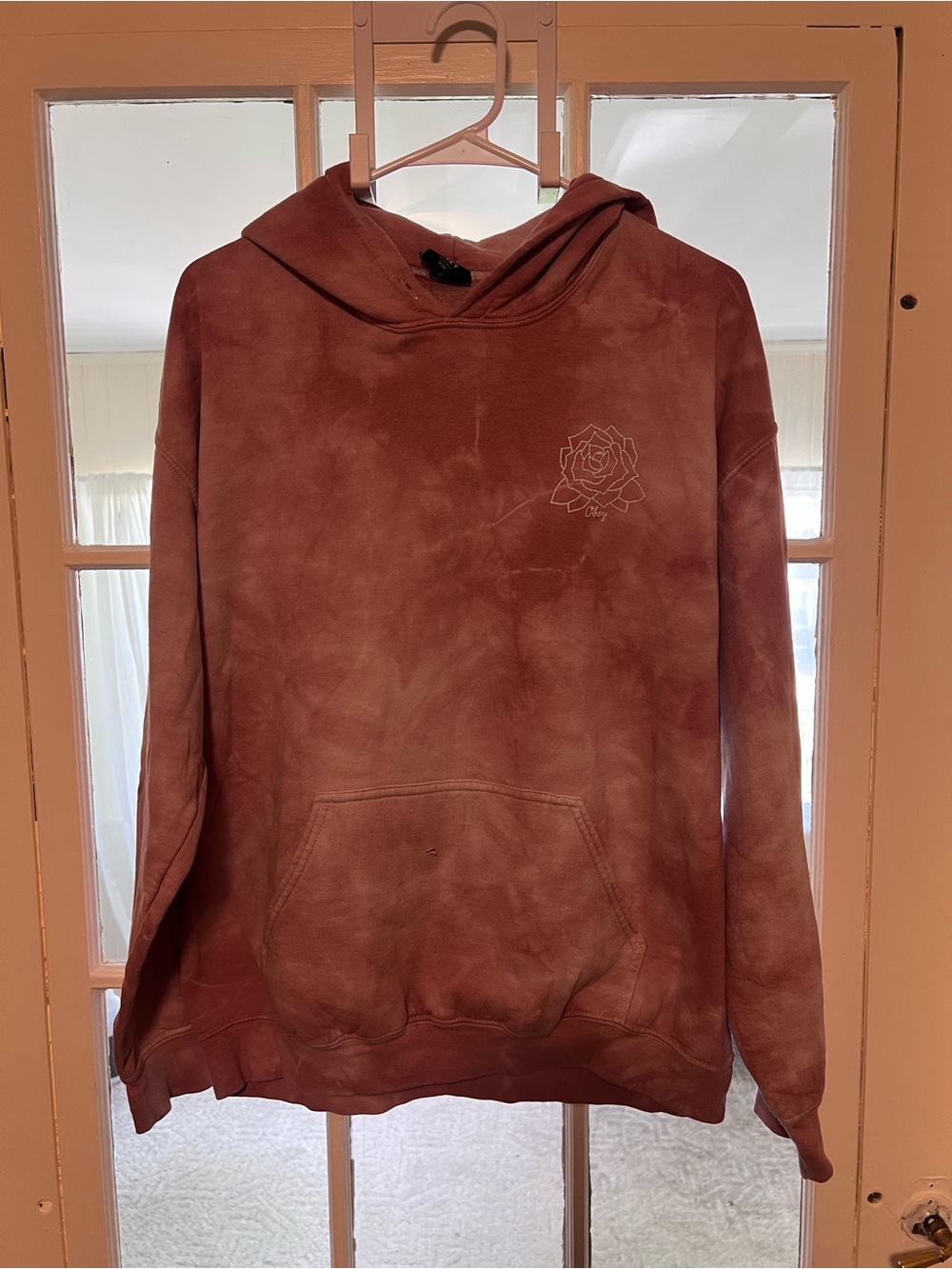 Obey Mauve Pink Pullover Hoodie